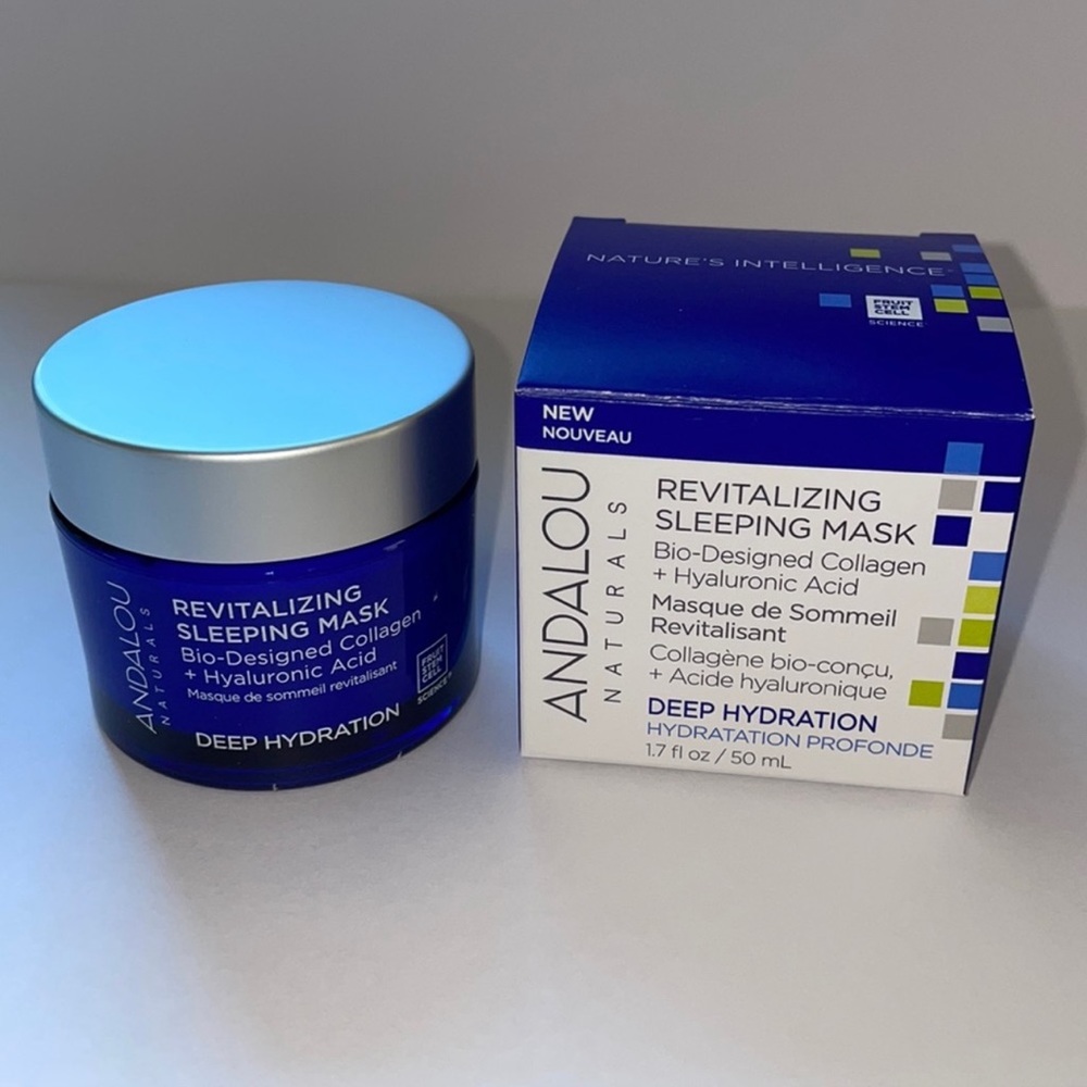 Andalou Naturals Revitalizing Sleeping Mask Deep Hydration 1.7 Oz